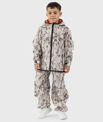 SET - Waterproof Softshell Pants And Hoodie Desert Camouflage