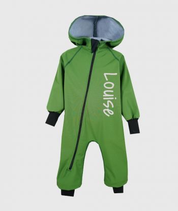 Waterproof Softshell Overall Comfy Hunter Green Jumpsuit