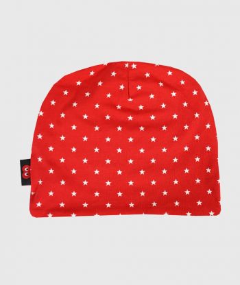 Baggy Hat Small Stars Red