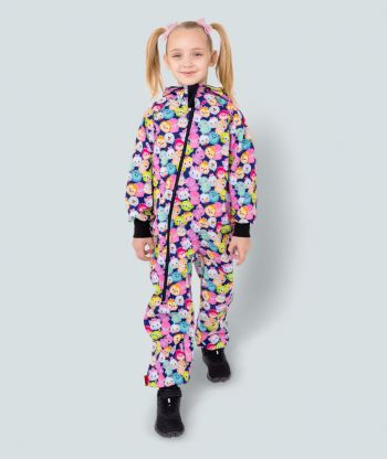 Waterproof Softshell Overall Comfy Fluffy Toys Jumpsuit