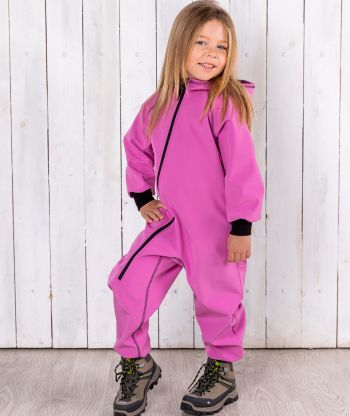 Waterproof Softshell Overall Comfy Lilac Jumpsuit