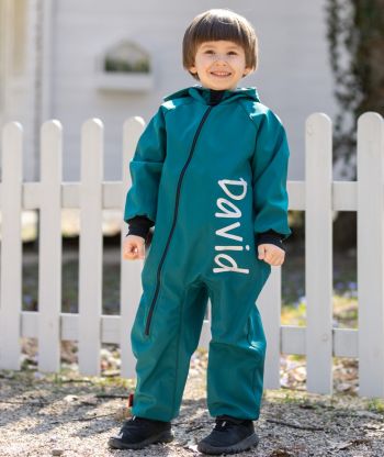 Waterproof Softshell Overall Comfy Jungle Green Jumpsuit